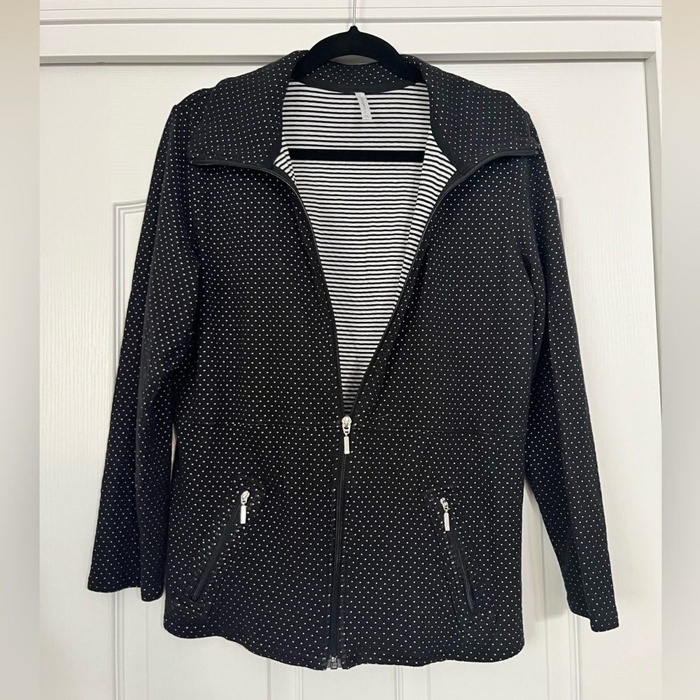 Passport Black and White Polka Dot Jacket